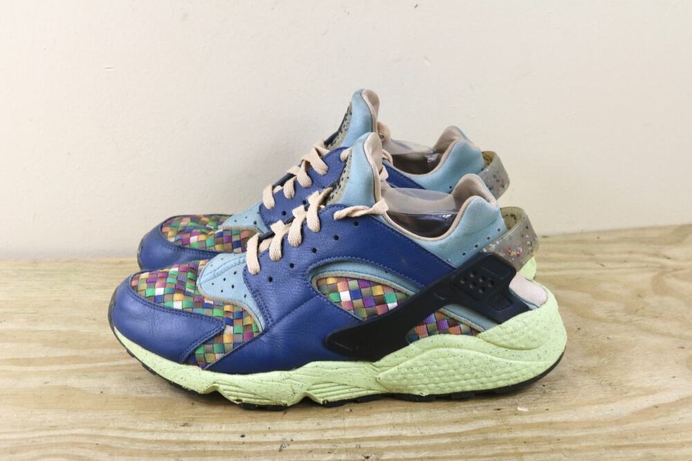 Nike Air Huarache Crater PRM 11.5 Blue Multi Next To Nature Sneakers